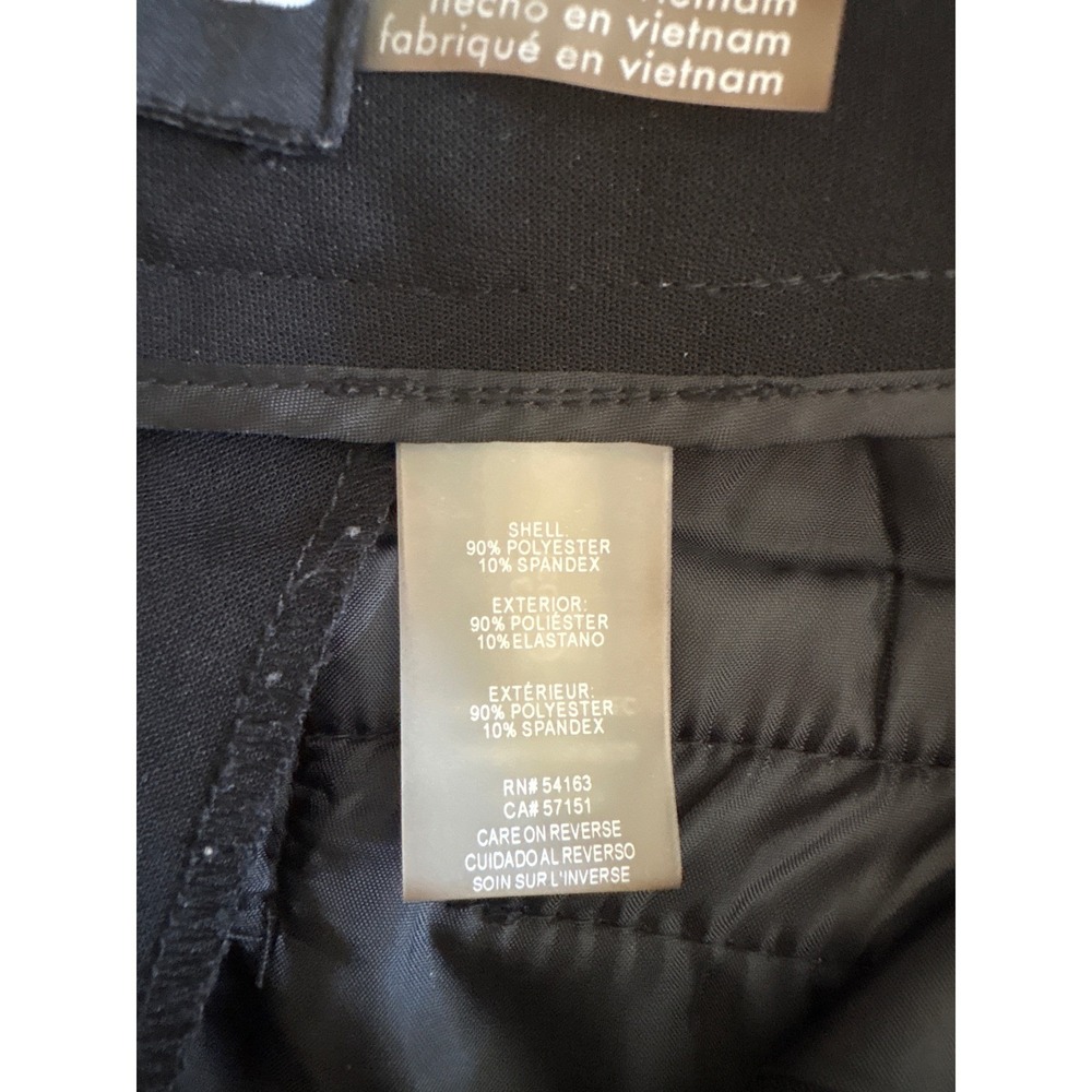 Karl Lagerfeld Paris Black Dress Pants Women's Size 4 Straight Leg Suit Trousers - Picture 6 of 7